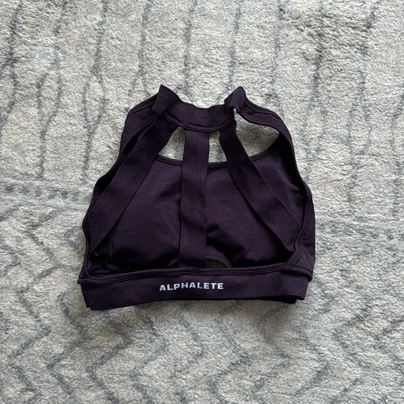Alphalete Purple Strappy Sports Bra - Picture 2 of 2